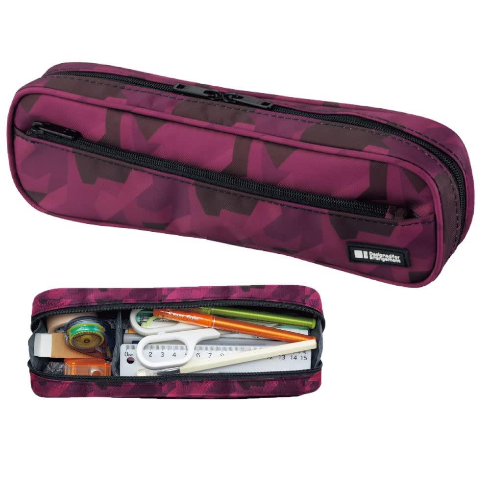 リヒトラブ ペンケース 2ウェイタイプ マルーンカモフラージュ 海外モデル A7552-133