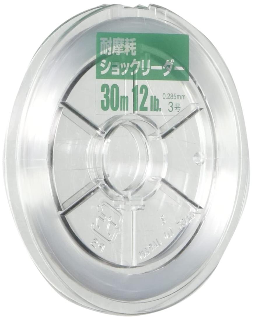乐天商城 - ヤマトヨテグス(YAMATOYO) リーダー 耐摩耗 ショックリーダー ナイロン 30m 3号 12lb クリア