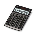 カシオ 本格実務電卓 12桁 日数&時間計算 ジャストタイプ グレージュブラウン JS-20DC-GB-N グリーン購入法適合 エコマーク認定