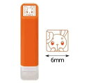 こどものかお スタンプ ポケットモンスターワンポイント浸透印 ミミロル/カラー:オレンジ 2870-028
