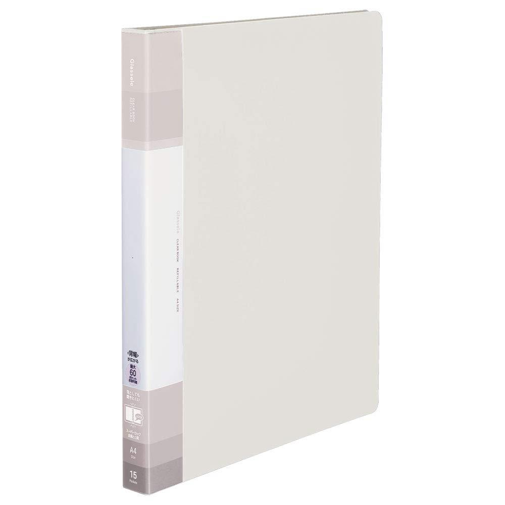 コクヨ(KOKUYO) ファイル クリヤーブック グラッセル 替紙式 A4 ミドル オフホワイト ラ-GLB720W