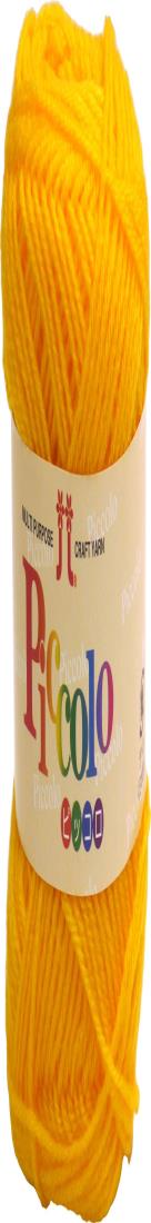 ハマナカ ピッコロ 毛糸 中細 col.25 イエ ロー 系 25g 約90m 5玉セット 2841