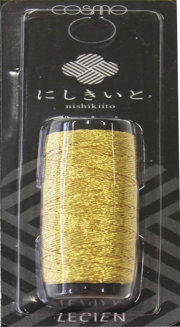 ルシアン LECIEN cosmo にしきいと ラメ 刺しゅう糸 20m巻 col.20 蜂蜜 No.77