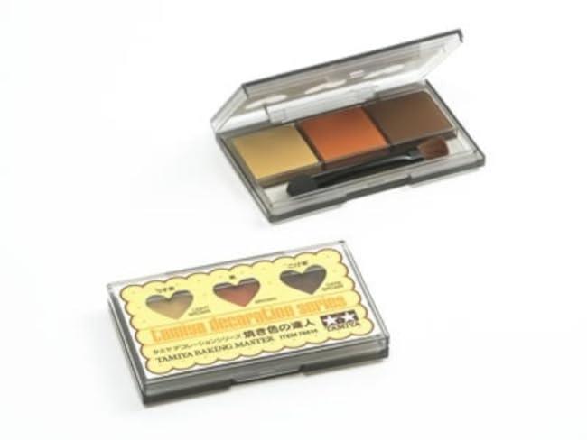 タミヤ デコレーションシリーズ No.14 焼き色の達人 うす茶/茶/こげ茶 模型用着色剤 76614