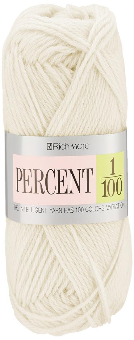 リッチモア パーセント 毛糸 並太 Col.95 グレー 系 40g 約120m 017