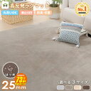 【スーパーSALE★73%OFF 9/4 20:00〜】高反発 ラグ 厚手 厚さ25mm フランネル 防音 滑り止め付 マイクロファイバー ホットカーペット対応 ラグ ラグマット 正方形 マット カーペット 絨毯 北欧 極厚 高反発 床暖房 送料無料