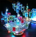 幻の船 幻の船を実現 酒器 船型酒棚 開店 レストラン レストランの装飾 ワイングラス掛け LED酒ボトルの表示棚 24カップ バーホテル LED酒棚の表示棚 ...