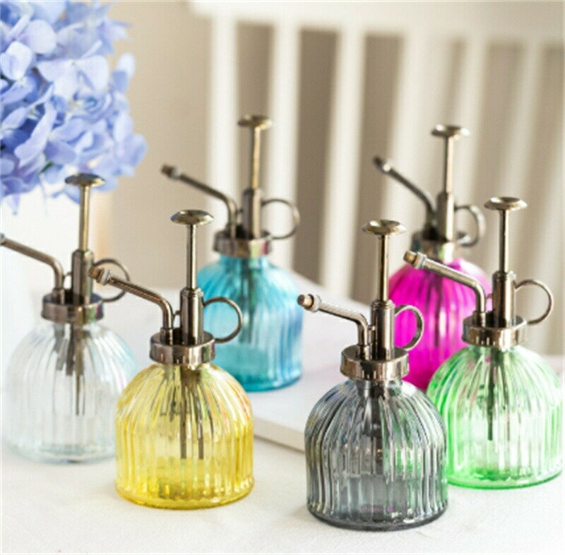 送料無料 観葉植物 霧吹き おしゃれ スプレー ミスト ガラス 高級感 じょうろ 水差し 園芸用霧吹き 園芸用品 持ち運びやすい ガーデニング 鉢植え 水やり 散水用品 散水 屋外室内庭園 ガラス製 便利 使いやすい 家庭用