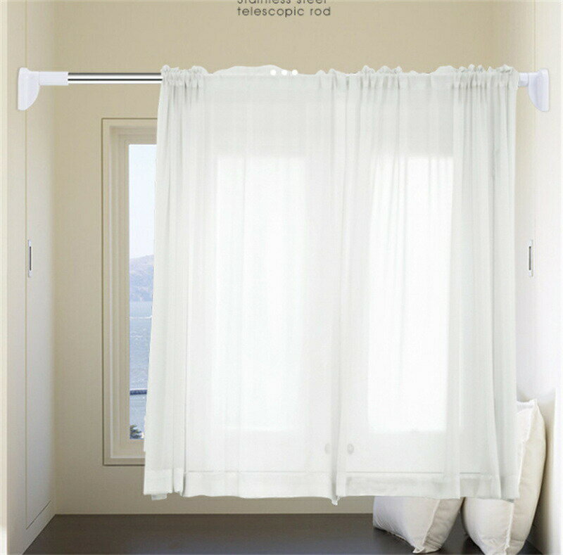 強力突っ張り棒 つっぱり棒 ステンレス 強い負荷 ドリル不要 2m 3m 伸縮棒 クローゼットロッド カーテンロッド シャワーカーテンロッド 物干し竿 洗濯干し 布団干し 室内 屋外 直径25mm(取付寸法70~120cm)