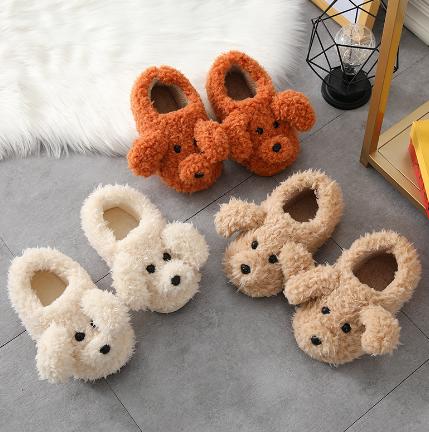 乐天商城 - スリッパ レディース メンズ ペア用 あたたか 暖か 犬の形 可愛い 高級 ルームシューズ あったか スリッパ おしゃれ 冷え対策 室内 春 夏 秋 冬 プレゼント 来客用 もこもこ シューズ 室内履き 足元 冷え対策 冷え 対策 防寒