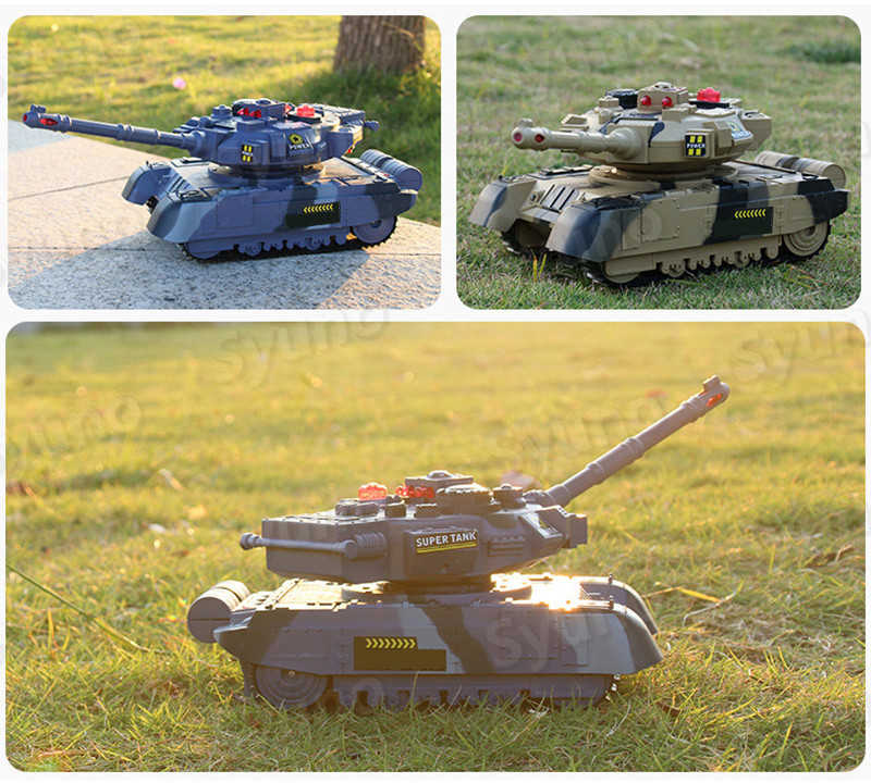 Hompartのお買い物マラソン【P5倍】2.4Gリモコンタンク ラジコン 戦車 10CH 40cm バトルタンクシリーズ RC リモコン おもちゃ プレゼント クリスマスプレゼント 360°旋回砲塔 操縦しやすい おもちゃ 男の子 プレゼント｜アングル2
