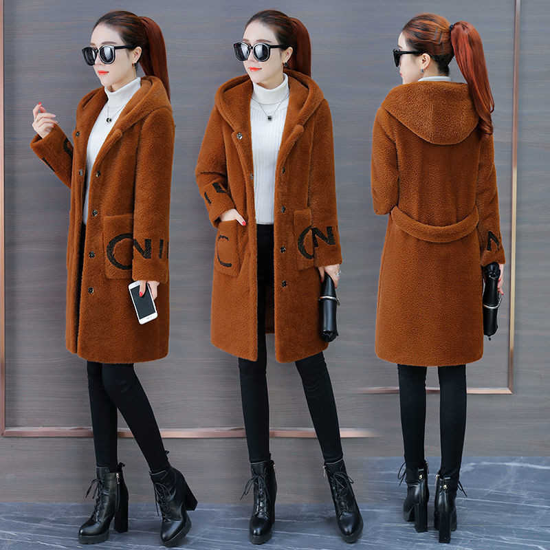 フード付きコート レディース 春秋冬 ロングコート かわいい レディース アウター ジャケット フェミニン 長袖 大きサイズ ロング丈 フード付き ファーコート シンプル カジュアル ファージャケットのサムネイル