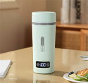 ポータブル電気ケトル 電気水筒 電気ケトル 電気ポット 45℃〜100℃ 350ml DC12V小型車/24Vトラック兼用 魔法瓶ポット ポータブル 旅行 外出...