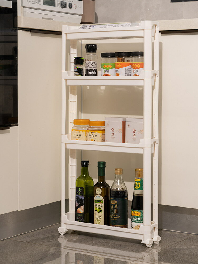 スリムストッカー 10cm スリムストッカー キャスター付き 隙間収納 キッチンストッカー 4段 すき間 洗面所 3段 収納 冷蔵庫 キッチン 10m すき間収納 ストッカー 隙間キッチンラック ワゴン