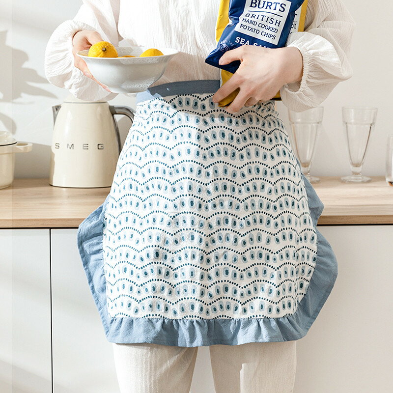 Gingham Aprons - バッククロス 無地 綿 レディース ナチュラル ポケット かわいい ワークエプロン ショート DIY 動きやすい おしゃれ x型 エプロン ガーデニング ギフト 家事 仕事 カフェ キッチン クリスマス プレゼント 大人