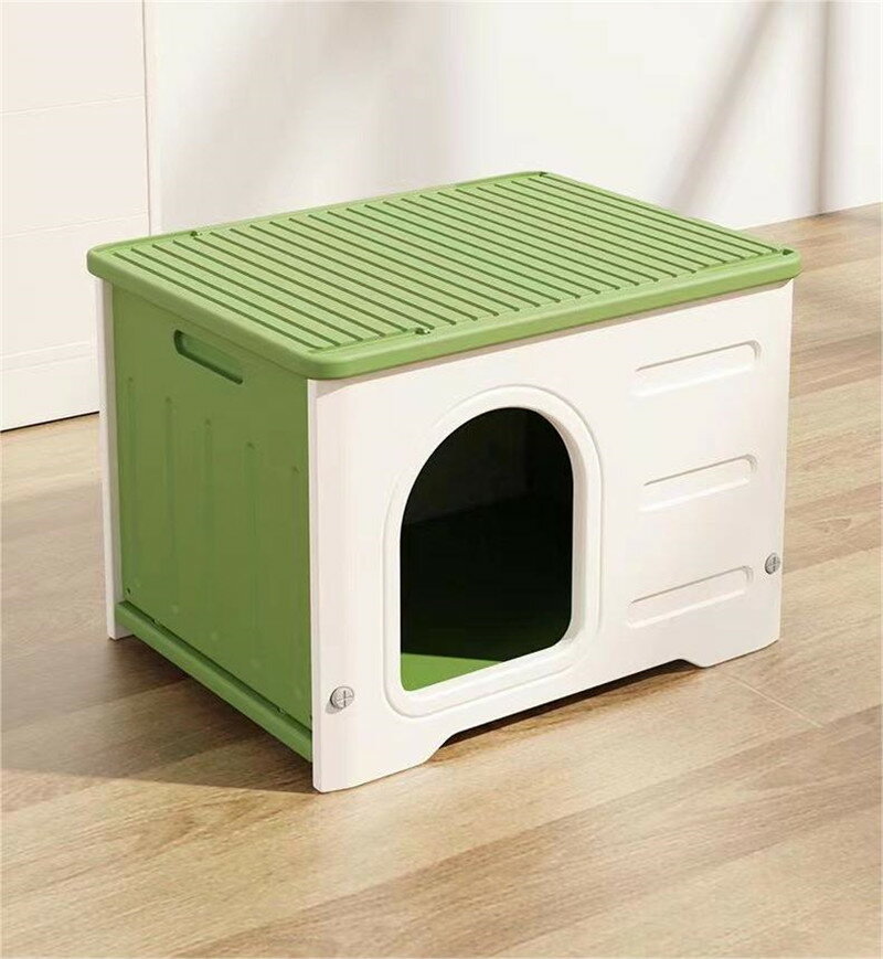 ペットハウス 猫ハウス 犬小屋 外猫ハウス 屋外 防水 耐重 通気性 防寒 雨よけ 防風 防雨 換気 組立簡..