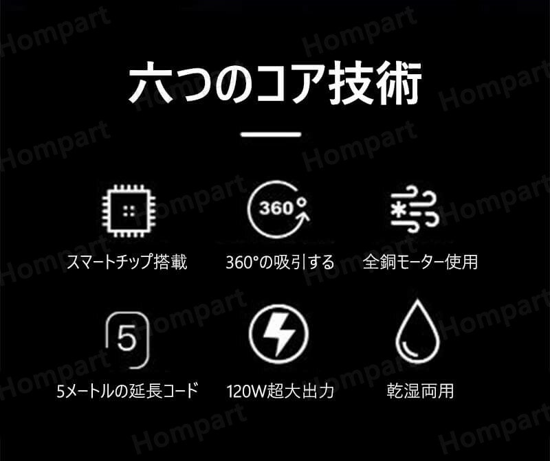 お買い物マラソン【P5倍】車内家庭兼用掃除機 多機能ワイヤレスクリーナー 車と家...