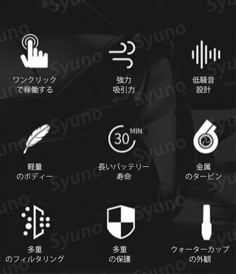 お買い物マラソン【P5倍】車内家庭兼用掃除機 多機能ワイヤレスクリーナー 車と家庭兼用 69 * 245mm ボタン1つで掃除できる 車載掃除機 ハンディクリーナー コードレス充電式 乾湿両用 車用掃除機