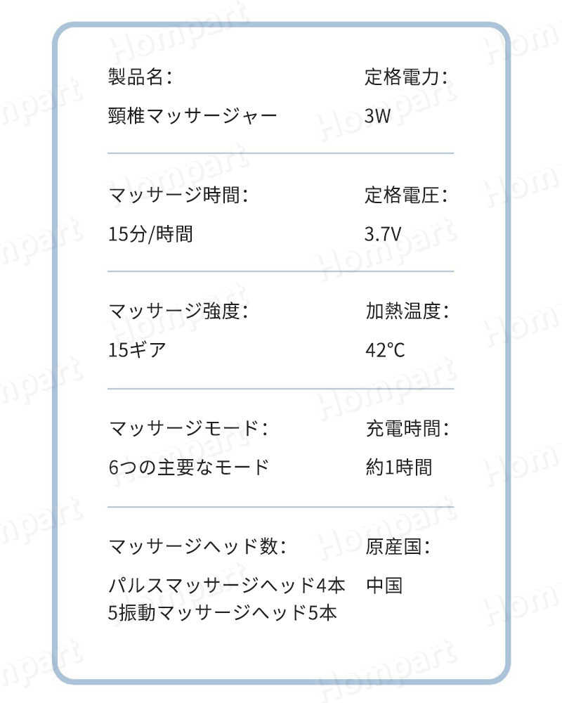 お買い物マラソン【P5倍】ネックマッサージャー 37℃-42℃ コードレス 充電式 ヒートネック マッサージ機 マッサージ リラックス 温熱 冷え性対策 首 頭 肩 背中 こり 張り 頭痛 肩 こり はり 改善 解消 リラックス ネック ウォーマー 3