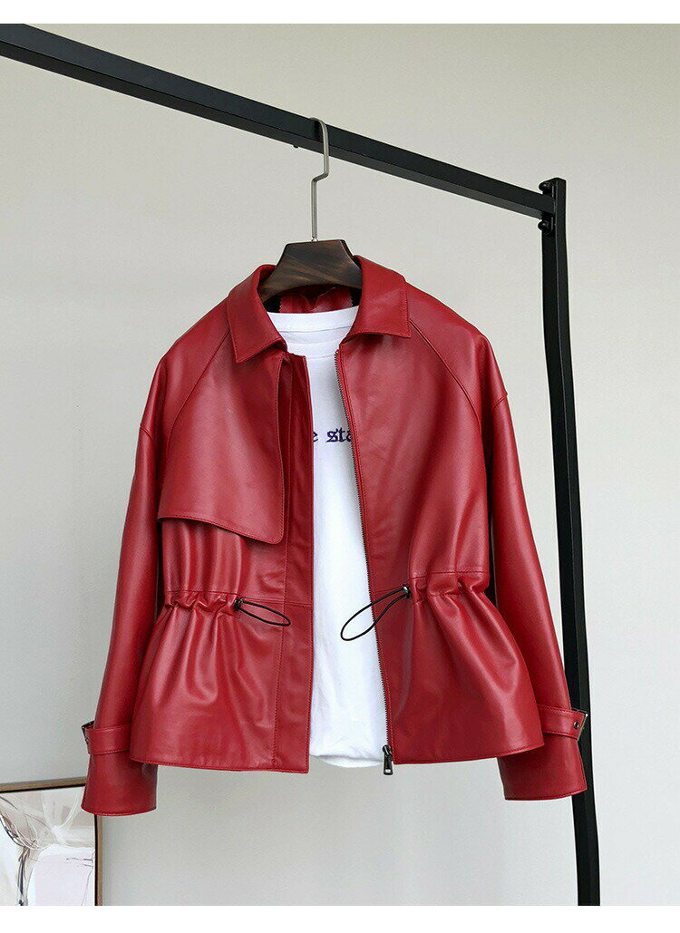 革ジャン レディース 羊革 本革 レザージャケット 本革ジャケット フライトジャケット ライダースジャケット コート 革ジャン ブルゾン アウター レトロ オートバイ ライダース 秋 冬服 秋冬 大きいサイズ 革ジャケット 本皮 リアルレザー 皮ジャン オールシーズン