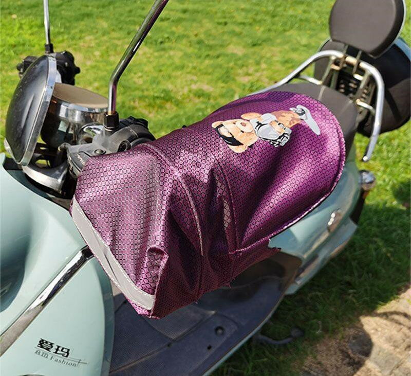 【送料無料】バイク用 ハンドルカバー バイクカバー アクセサリー 男女兼用 日よけ 防寒 防風 手袋 自..