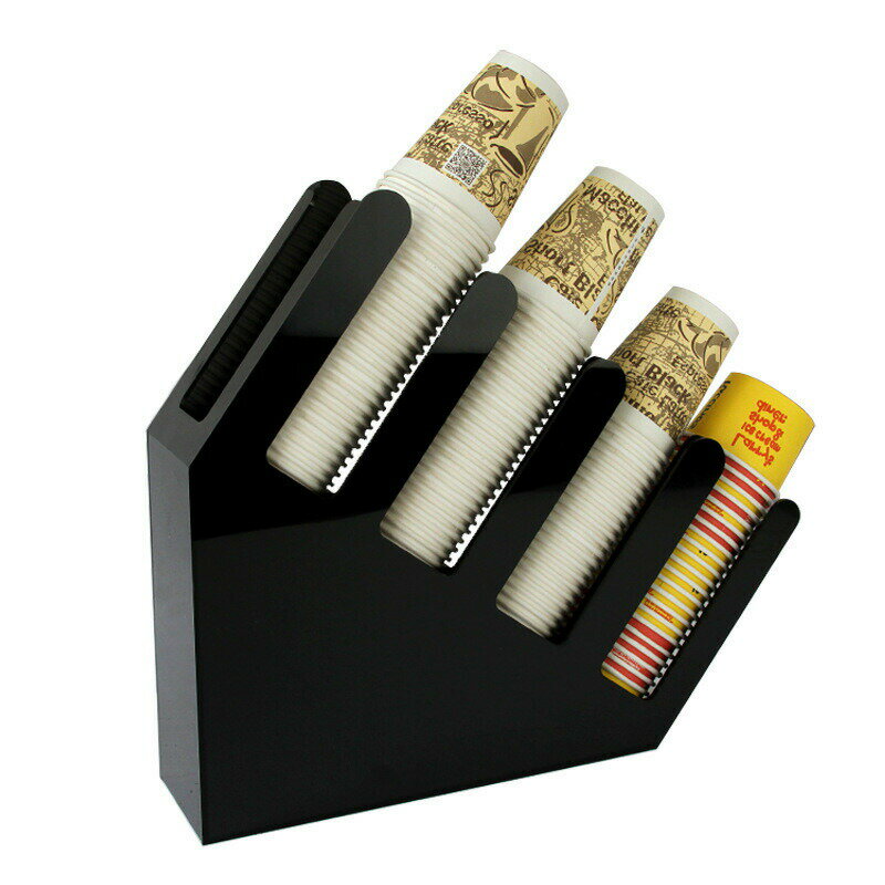 紙コップホルダー カップスタンド カップホルダー カップディスペンサー 紙カップと蓋収納 コーヒーカップ/調味料/シュガー/ストロー入れホルダー