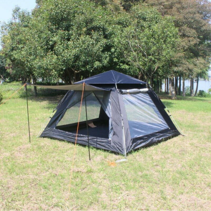 Tent - テント ワンタッチテント 5~8人用 キャンプテント UVカット 軽量 防水 おしゃれ ドーム型テント 折りたたみ 簡易テント メッシュ 虫対策 通気性 設置簡単 自立式 持ち運び便利 収納コンパクト 家族 友達 ピクニック 野外 海 公園 防災用品 防湿パット付き 収納