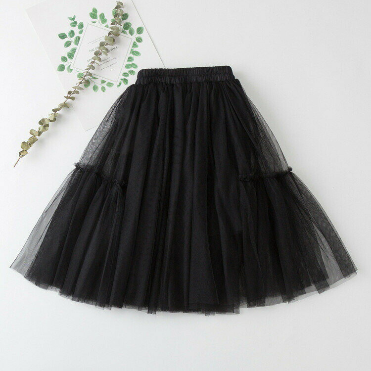 Rakuten - 子供スカート ロング丈スカート チュールスカート 女の子 子供服 可愛い ベビー キッズ スカート カジュアル ジュニア服 ボトムス 3色 110 120 130 140 150 160