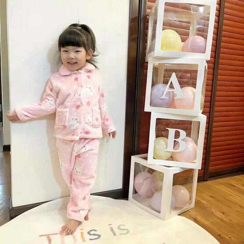 楽天Hompartフランネルパジャマ 2点セット キッズ パジャマ 子供パジャマ 女の子 男の子 春秋冬 前ボタン 裏起毛 厚手 暖かい 長袖 モコモコパジャマ ルームウェア 部屋着 セットアップ かわいい ユニセックス おしゃれ 可愛い 寝巻き ナイトウェア 子供服 8タイプ 100-140cm