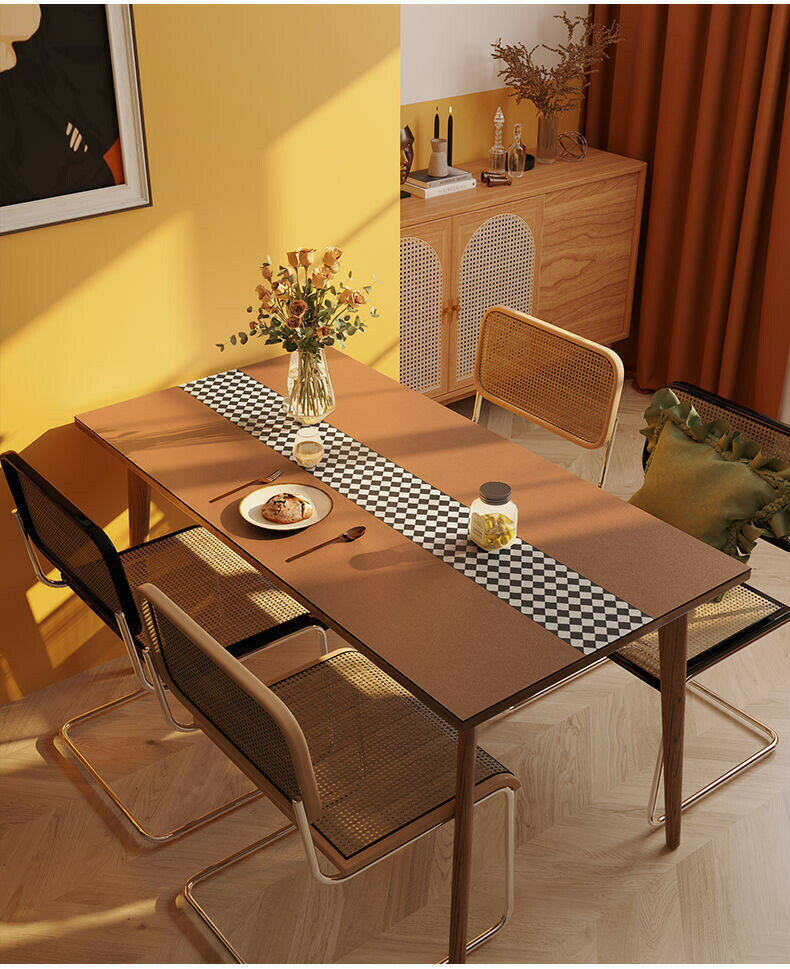 80*140cm テーブルクロス テーブルマット 北欧 長方形 高級感 pu皮革生地 ダイニングテーブルマット 汚..