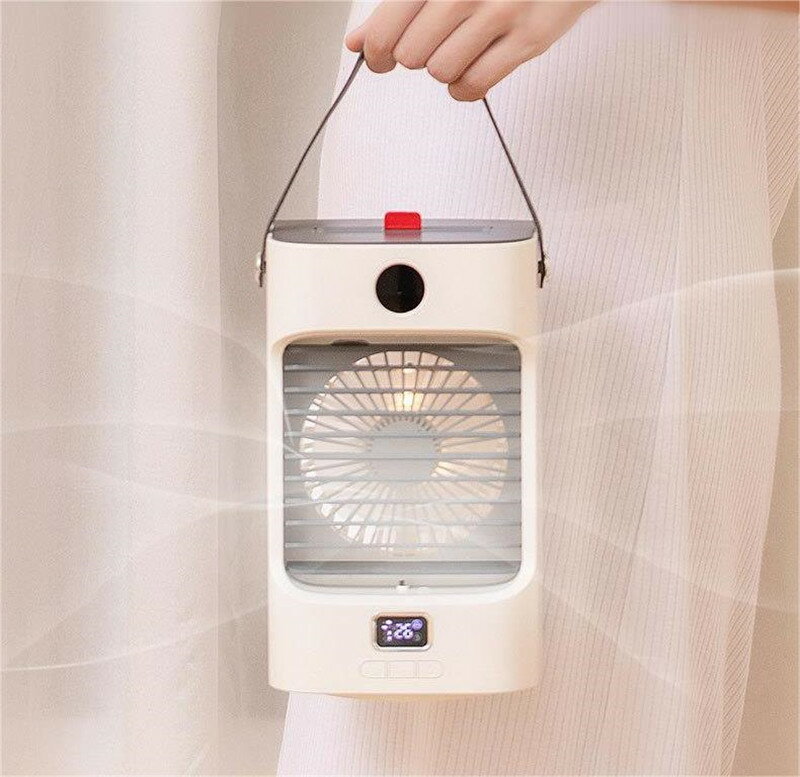 冷風機 冷風扇 卓上 冷却フィルター 水冷式扇風機 大容量 ミニクーラー 左右自動首振り 3段階風力調節 1台多役 送風 冷却 加湿 空気清浄 マイナスイオン 氷入れ可能 上下角度調整 USB充電式 省エネ クーラー 抗菌 小型 夏 暑さ対策 熱中症対策 車中泊 オフィス 寝室 自宅用