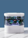 LEDライトフィルターポンプ付き水槽セットアクアリウム コードレス 水族館 オーナメント 自由研究 LED照明 水槽 セット卓上 玄関 リビング LEDランプ ...