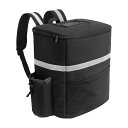 デリバリーバッグ 出前館 ウーバーイーツ 保温 保冷 フード デリバリー バッグ 防水 配達バッグ 50L 保温保冷 ピザ 寿司入り 保温ピザバッグ 拡張可 耐荷重 仕切り板2枚 配達用 大容量 リュック カバン バックパック(4)