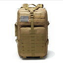 ミリタリー バックパック 登山 リュックサック 43L モールシステム PALS パルス 対応 旅行 アウトドア サバゲー 登山用 リュック デイバッグ デイバック パソコン メンズ レディース 大容量 リュックサック バッグ 登山用品 ノートpc 収納(4)
