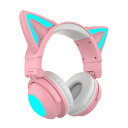 Bluetooth 猫耳ヘッドホン マイク付き 可愛い ワイヤレスヘッドホン ノイズキャンセリング 有線 無線 ブルートゥース ヘッドフォン 通話可 高音質 ステレオヘッドセット 子供 iPhone Android PC Switch ニンテンドースイッチ プレゼント