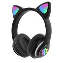 猫耳 ヘッドフォン 子供 猫耳 ヘッドホン マイク付き 誕生日プレゼントワイヤレス ヘッドホン 猫耳 大人 Bluetooth5.0 有線 無線 イヤホン オーバーイヤー 折りたたみ式 ヘッドフォン HiFi 高音質 低音強化 LED バレンタイン 通話対応