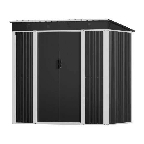 【2025年新仕様】物置 屋外 スチール 倉庫 戸外収納庫 幅180*奥行き120*高185 物置き おしゃれ 大型 収..