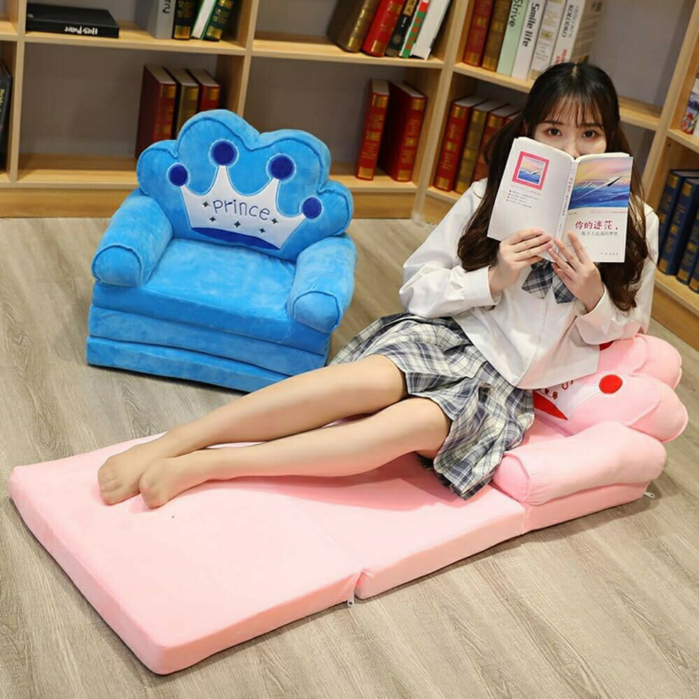 ベビーソファ 子供用 ソファー ベビーソファー 3段 折りたたみ式 動物 ふわふわ 軽量 キッズソファーベ..