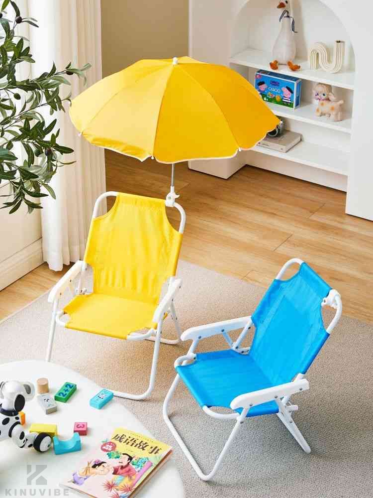 折りたたみ椅子 座椅子 ビーチ パラソル 日よけ傘 観戦 スポーツ 海水浴 日傘 キッズ 子供 日傘付折り..