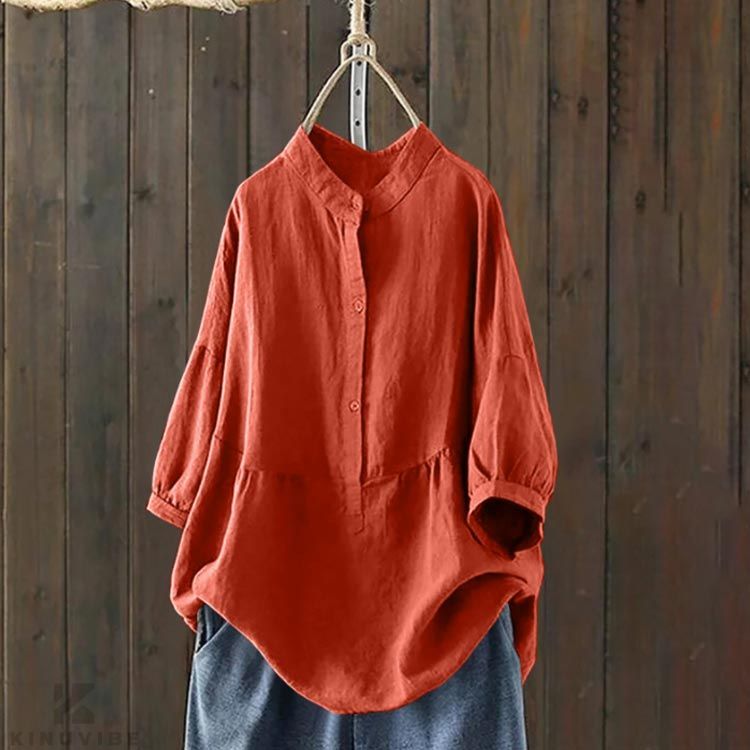 シャツ ゆったり チュニック 大きサイズ ロングシャツ ブラウス カジュアルシャツ 七分袖 チュニック トップス 春 夏 秋 30代