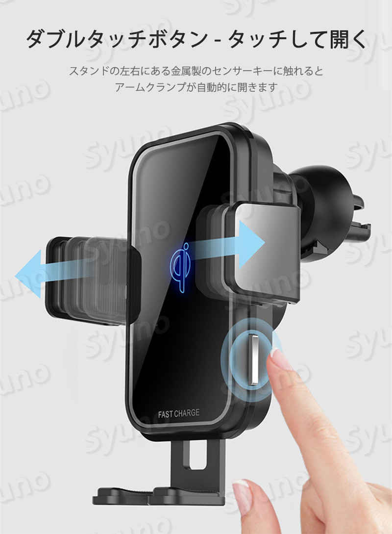 お買い物マラソン【P5倍】新品登場☆ワイヤレス充電器 3in1 ワイヤレスチャージ 充電ドック マルチ 充電ステーション Qi Dock式 ドック式 アンドロイド iPhone Micro Type-C 急速　apple watch 4 5 6 SE airpods 2台 同時充電 急速充電 Qi対応 10w 置くだけ 充電スタンド