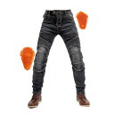 バイクパンツ メンズ ライディングパンツ プロテクター付き デニムパンツ オールシーズン 耐磨 ツーリングジーンズ ストレッチ素材
