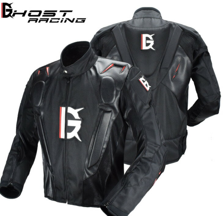 バイクジャケット プロテクター付き　メンズ　バイク　レーシング　ライダースジャケット　バイクウェア