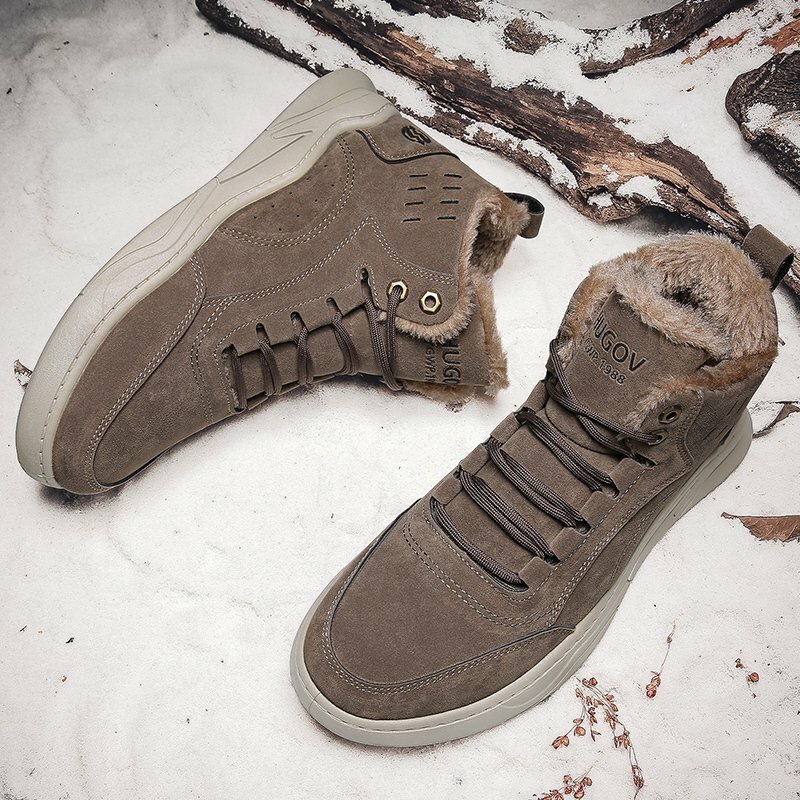 スノーブーツ メンズ ウィンターブーツ おしゃれ 防寒靴 スノーシューズ 防滑 アウトドアシューズ ウィンターブーツ 裏起毛 滑り止め 通勤 通学 アウトドア 冬