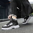 シークレットシューズ メンズ ショートブーツ スニーカー 背が高くなる ハイカット