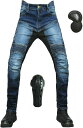 メンズバイクパンツ 夏用 バイク用パンツ メッシュパンツ ライディングパンツ プロテクター付き ライダースパンツ ストレッチ素材 通気性に優れ バイク用 ジーン...