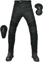 バイク用メンズパンツ ライディングパンツ プロテクター付き ライダースパンツ メンズジーンズ オールシーズン 薄手 スリム レーシングパンツ バイクズボン スト...