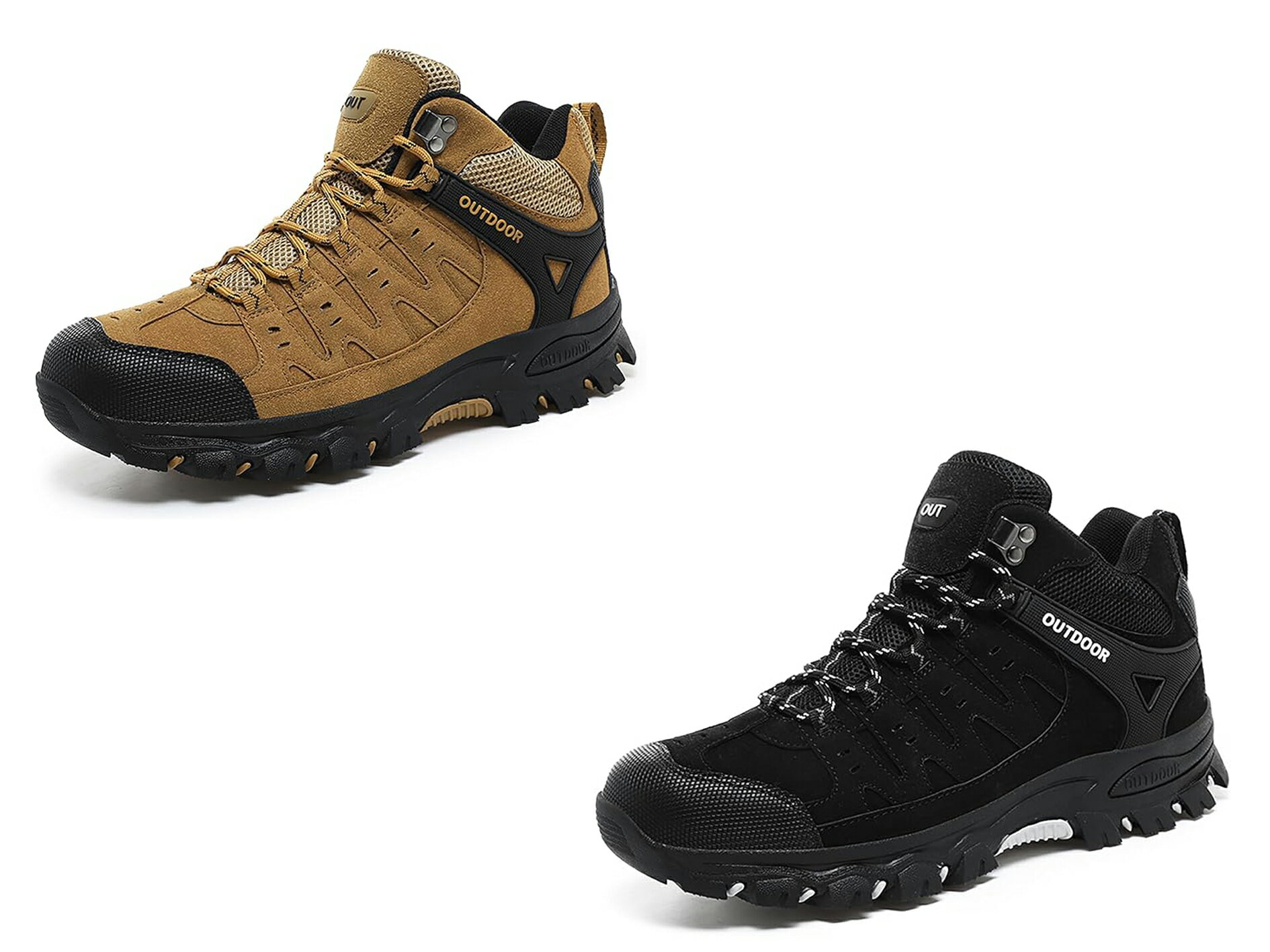 登山靴トレッキングシューズ メンズ レディース アウトドアシューズ トレッキングブーツ 登山鞋 山歩きミドルギャング 耐摩耗性 轻量 通気 防水 滑り止め おしゃれ