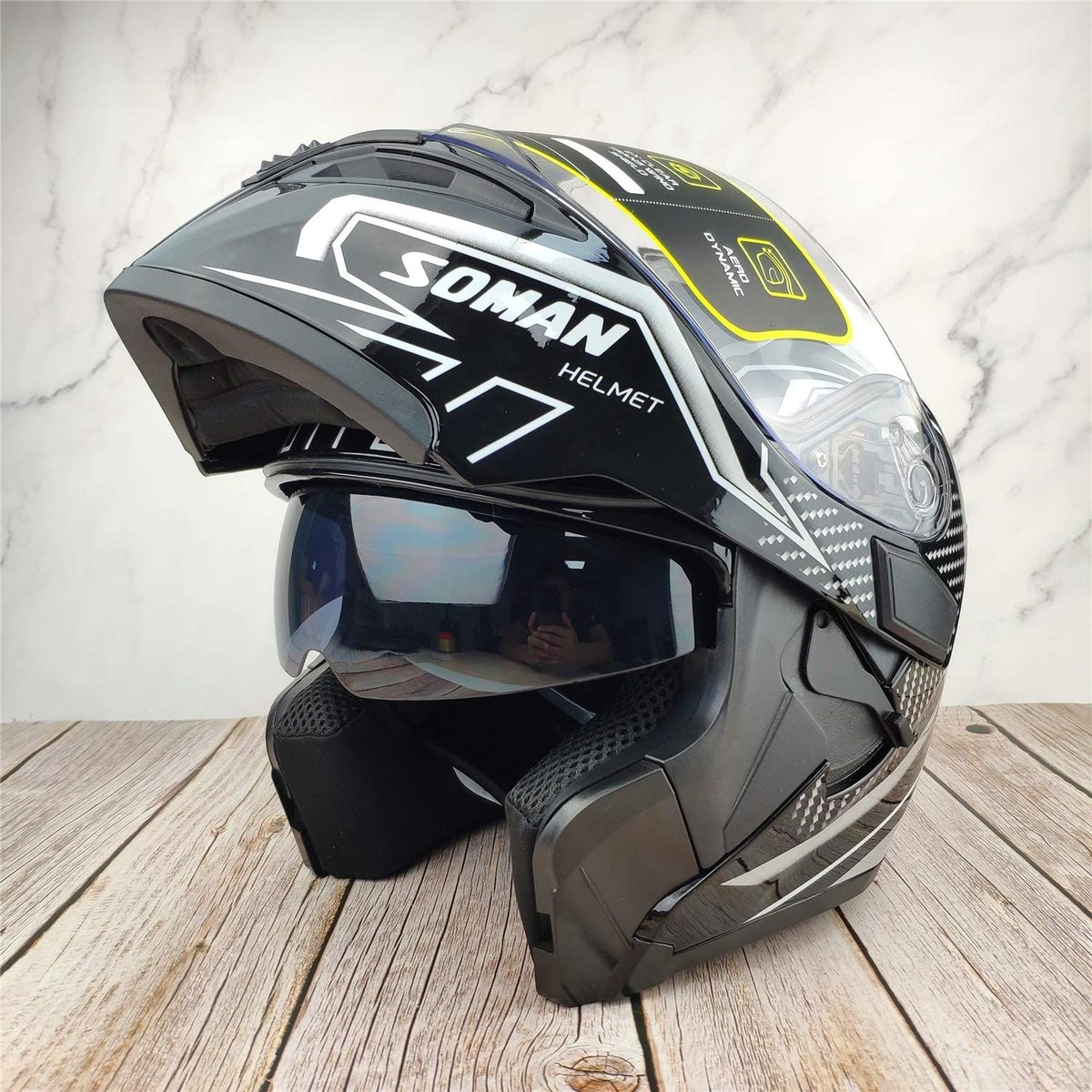 システムヘルメット バイクヘルメット フルフェイスヘルメット オープンフェイスヘルメット M-XXL 送料無料 男女兼用SOMAN-955 M L XL XXL