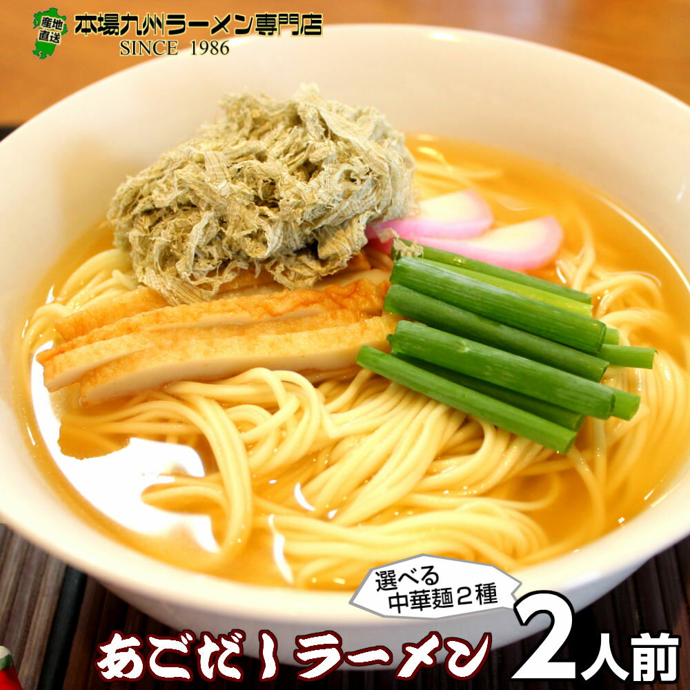 ラーメン ポイント消化 五島産焼あご使用 あごだしラーメン2人前 本場九州 お試しセット ご当地 メール便 保存食 非常食 まとめ買い お取り寄せ